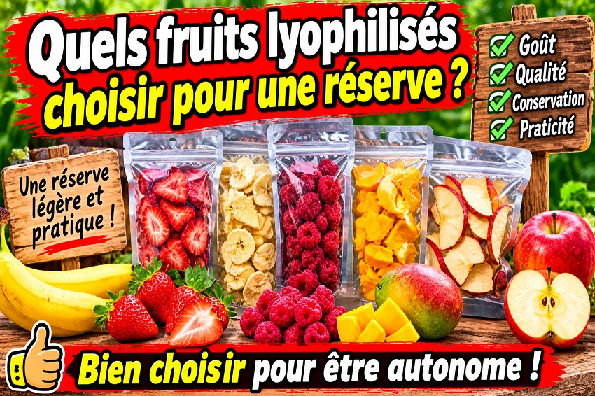 Fruits lyophilisés