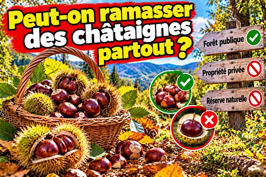 Cueillette de châtaignes