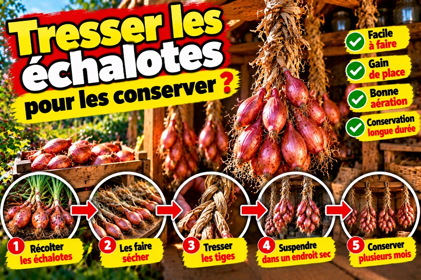 Stocker les échalotes