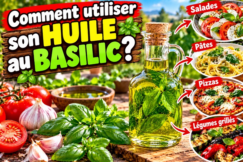 Huile au basilic