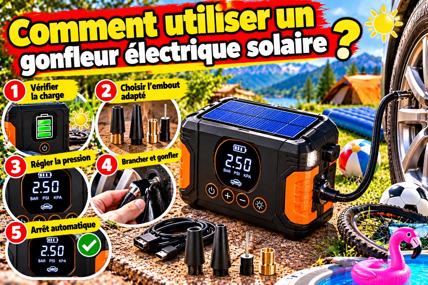 Gonfleur électrique solaire