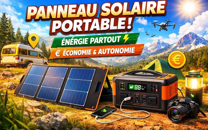 Panneau solaire portable