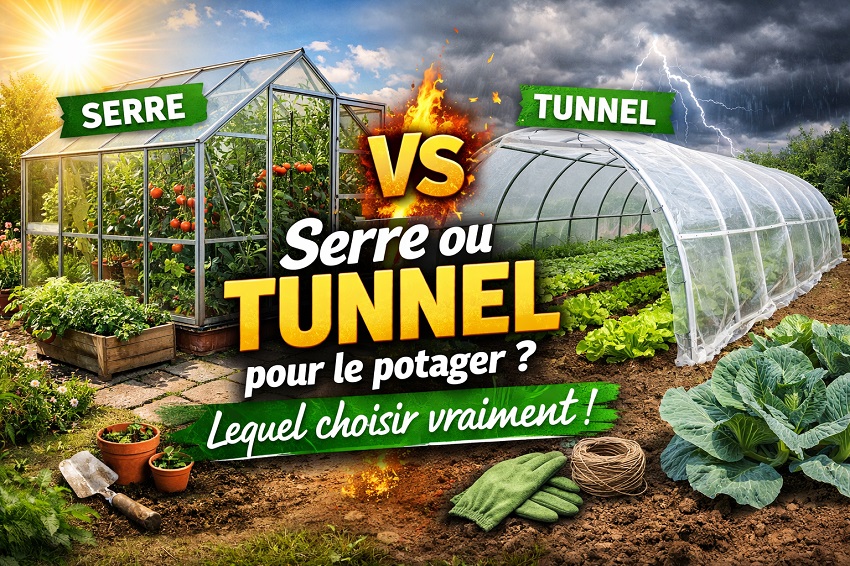 Serre ou tunnel au potager