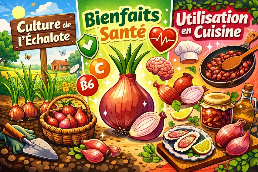 Echalote culture bienfaits utilisation