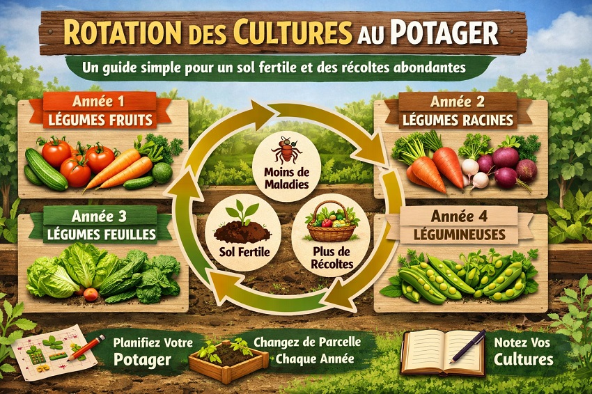 rotation des cultures potager