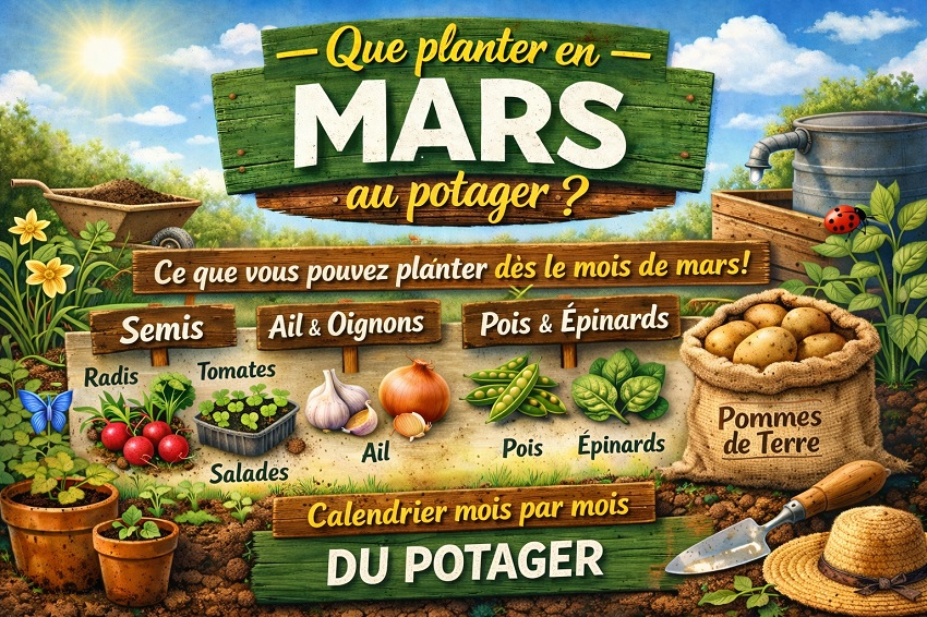Les légumes a planter en Mars