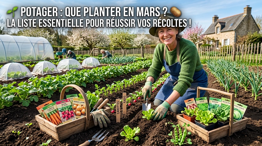 légumes à semer en mars