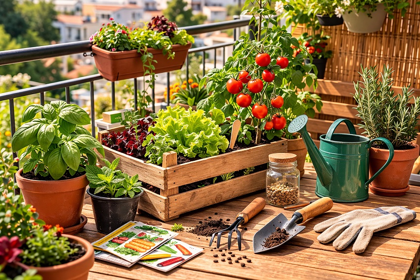 Potager sur balcon ou petit jardin