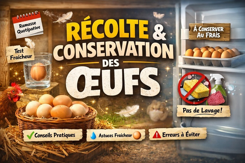 récolte conservation œufs