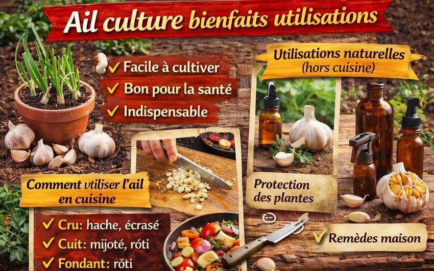 Ail culture bienfaits utilisations