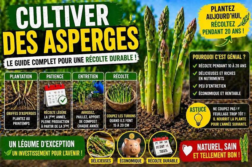 Cultiver des asperges guide complet