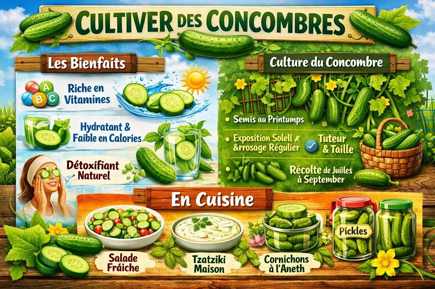 semer les concombres