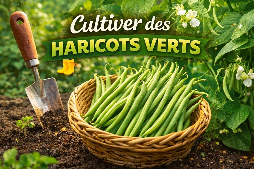 Planter des haricots verts