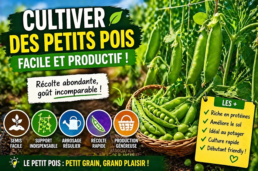 Cultiver des petits pois simplement