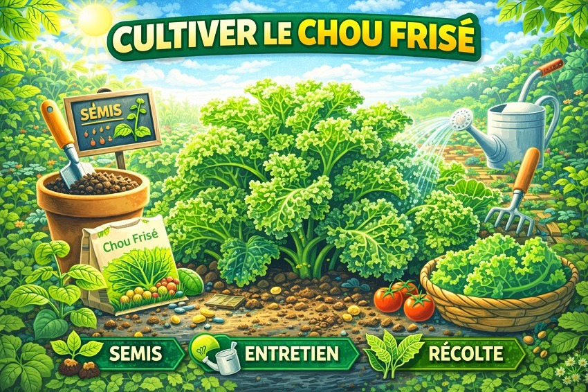utiliser le chou frisé