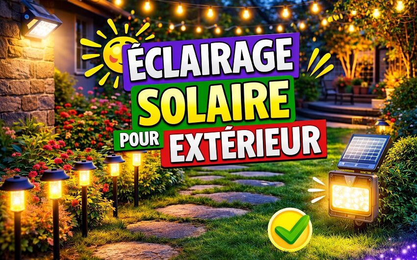 Éclairage solaire pour extérieur