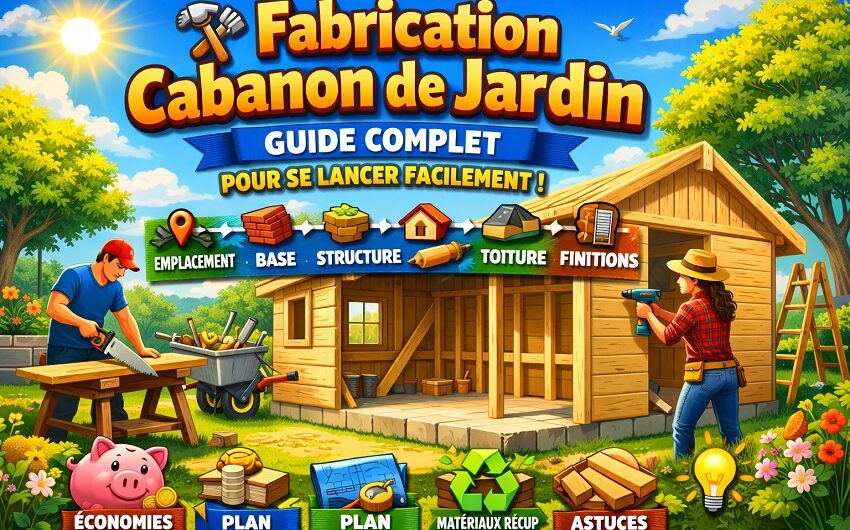 Fabrication cabanon de jardin