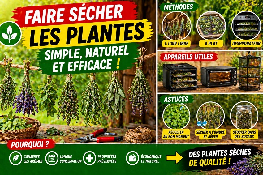 séchage des plantes