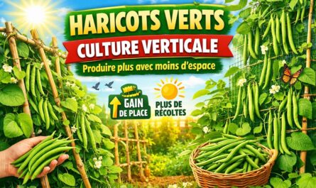 cultiver les haricots verts en vertical