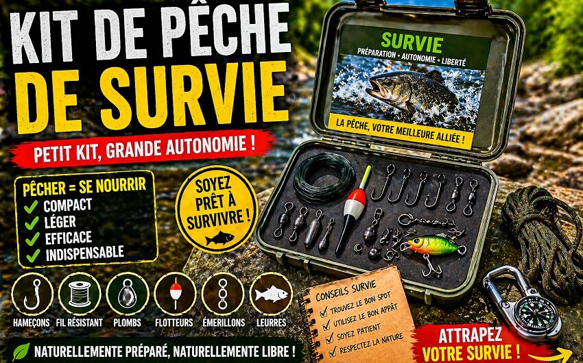 Kit de pêche de survie