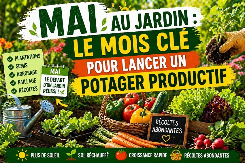 Mai au potager
