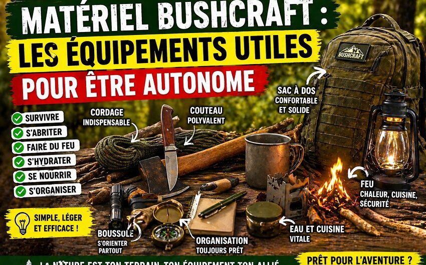 Matériel bushcraft équipements utiles