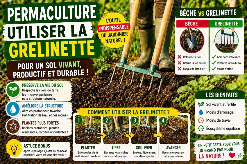 utiliser la grelinette