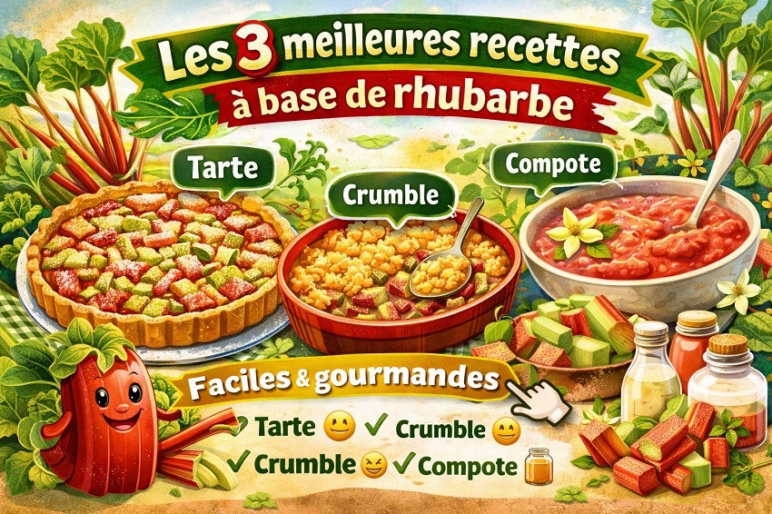 cuisiner la rhubarbe