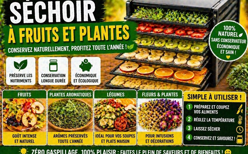 Séchoir à fruits et plantes