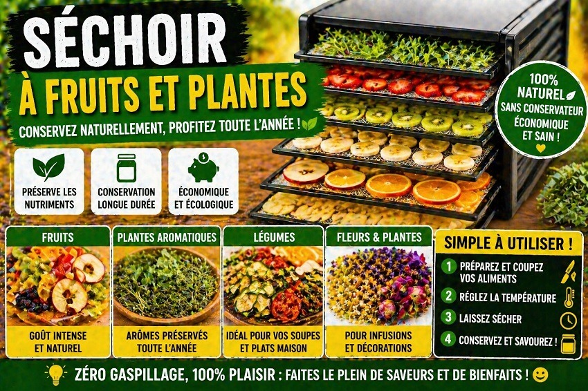 Sécher ses fruits et ses plantes