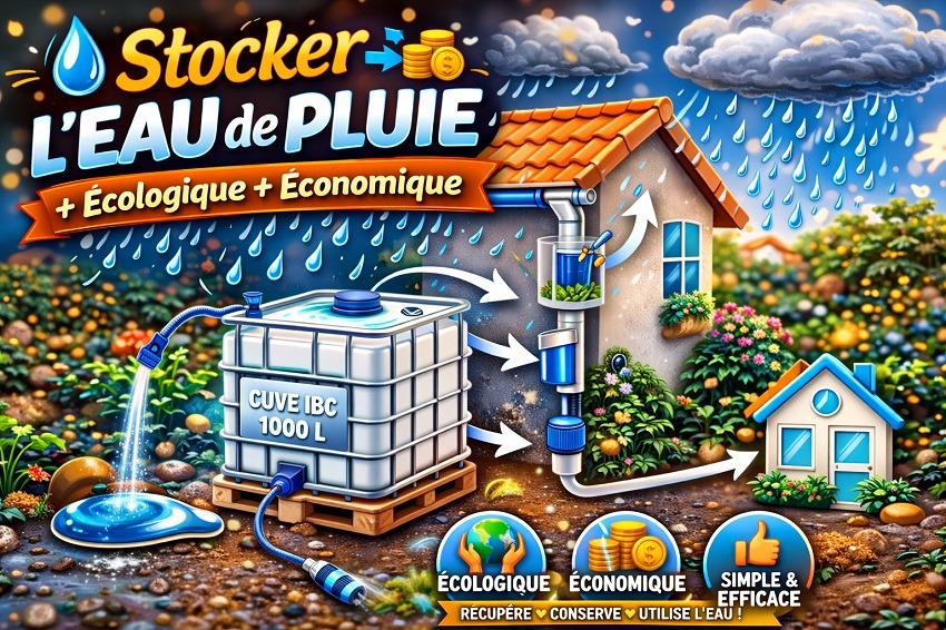 Economiser l'eau de pluie