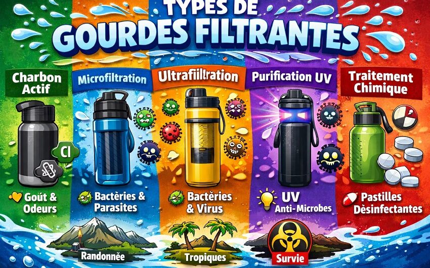 Types de gourdes filtrantes
