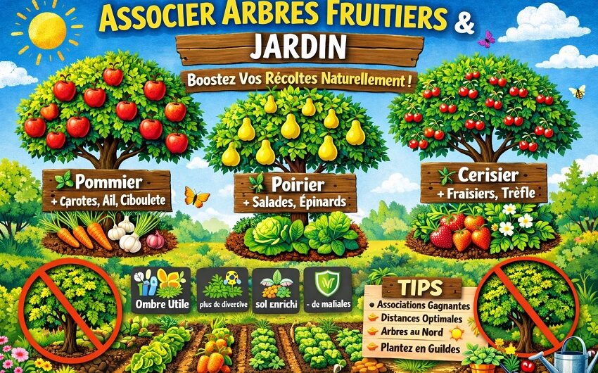 Associer arbres fruitiers et jardin