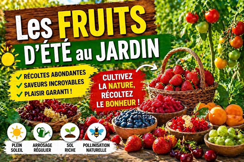 Les fruits d’été au jardin