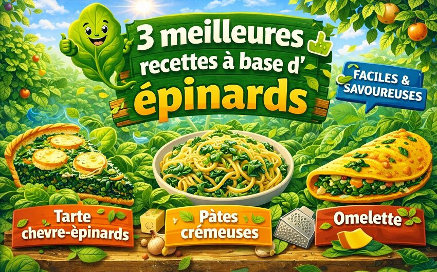 Recettes à base d’épinards