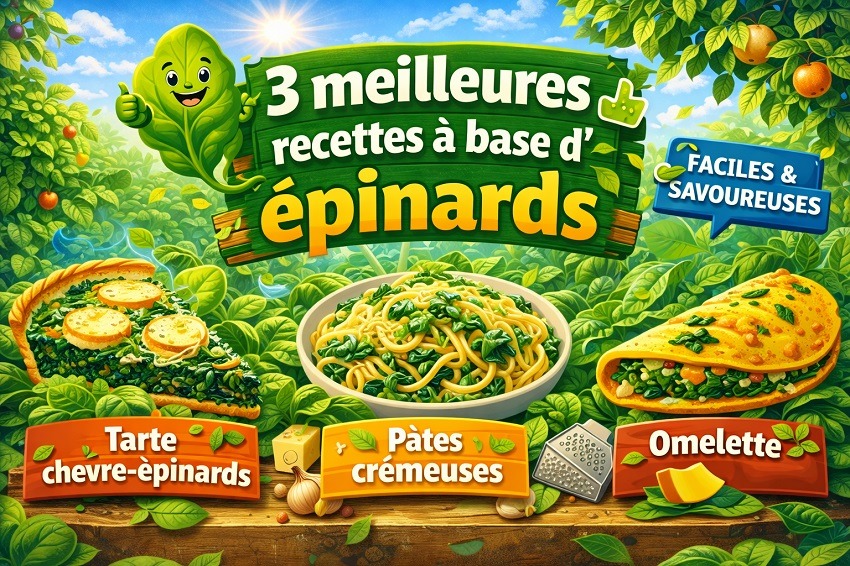 épinards recettes faciles
