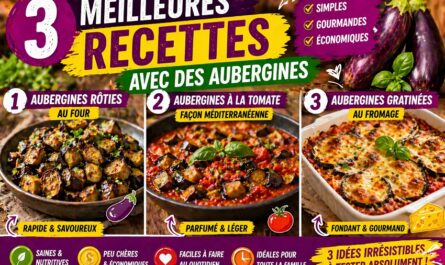 3 meilleures recettes avec des aubergines