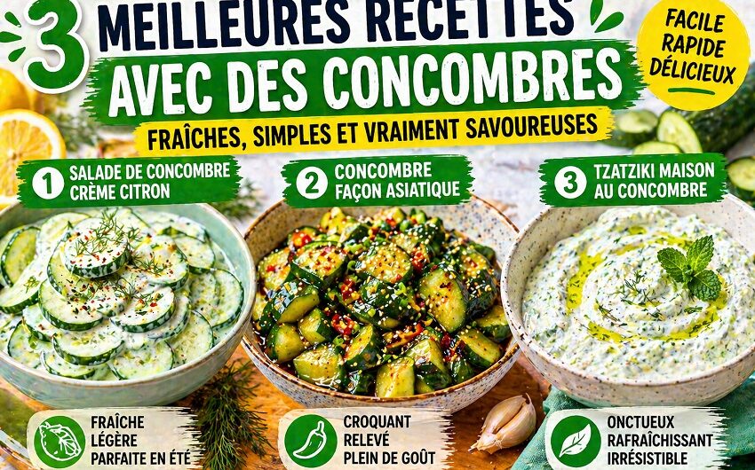 Recettes avec des concombres