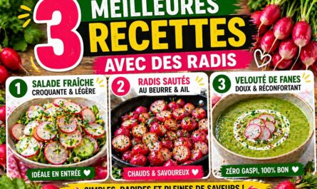 3 recettes avec des radis