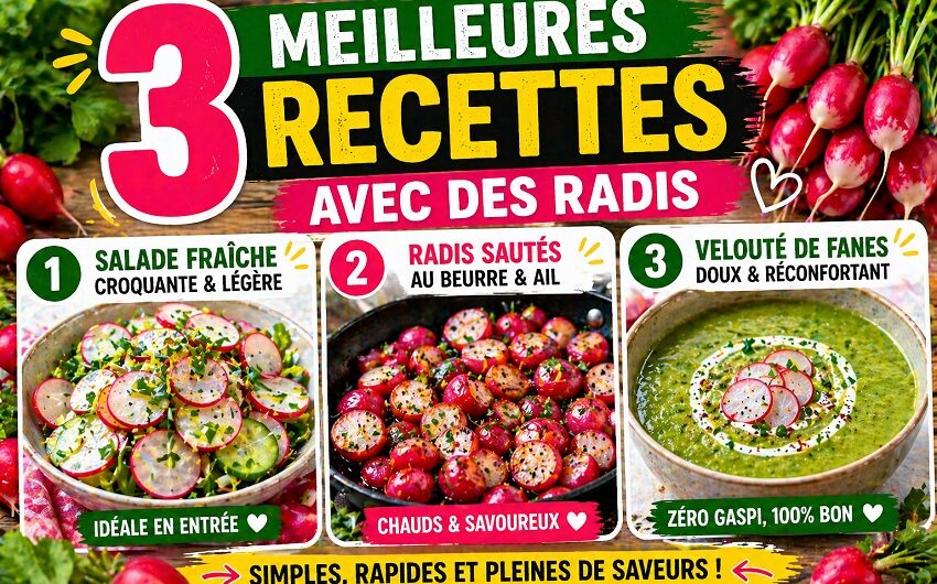 Recettes avec des radis