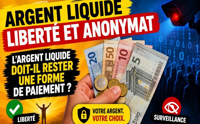 Argent liquide liberté et anonymat