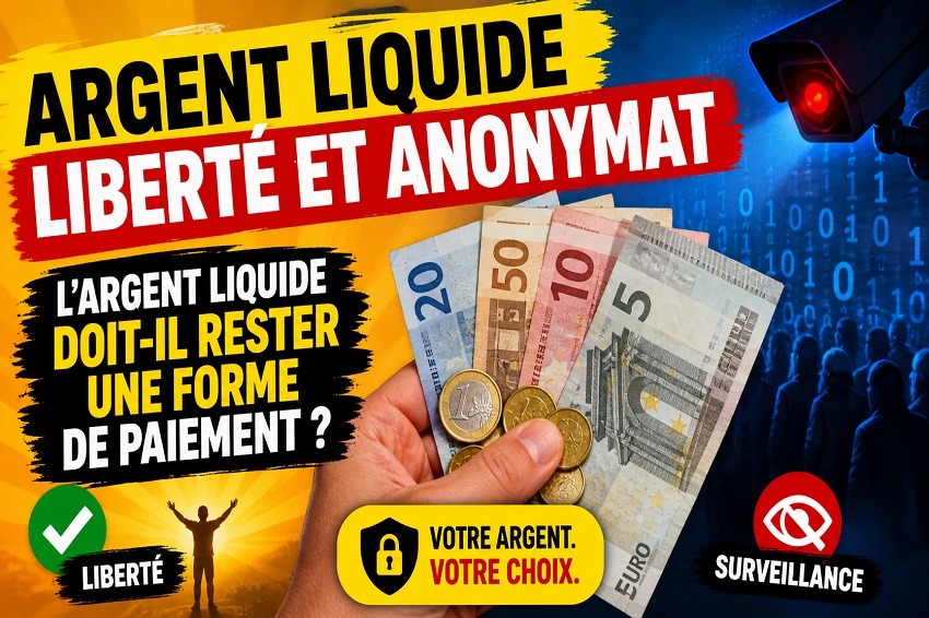 Argent liquide liberté et anonymat