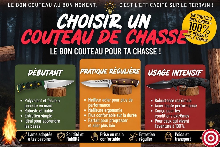 Choisir un couteau de chasse le guide