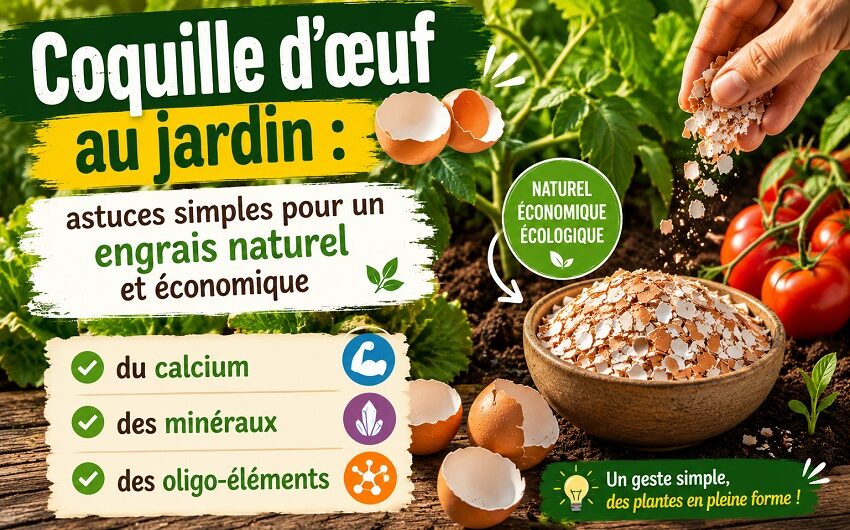 Coquille d&rsquo;œuf au jardin
