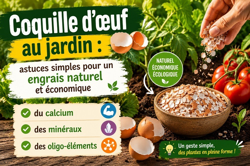 Coquille d'œuf au jardin : astuces simples