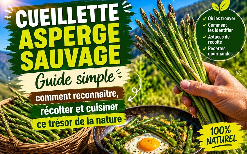 Cueillette asperge sauvage