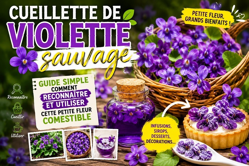 Cueillette de violette sauvage : guide simple