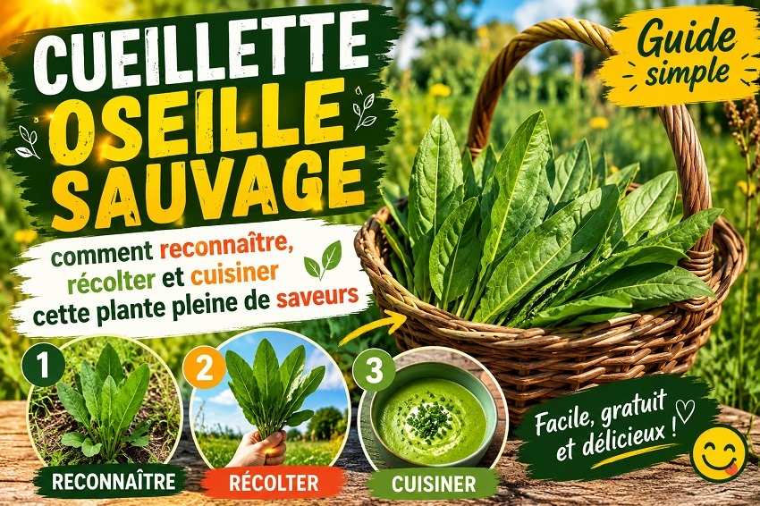 Cueillette oseille sauvage : Guide simple