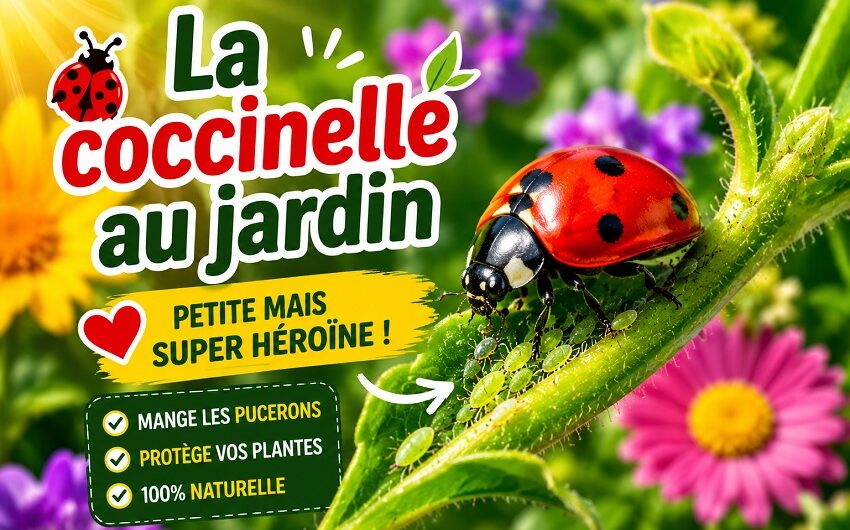 La coccinelle au jardin
