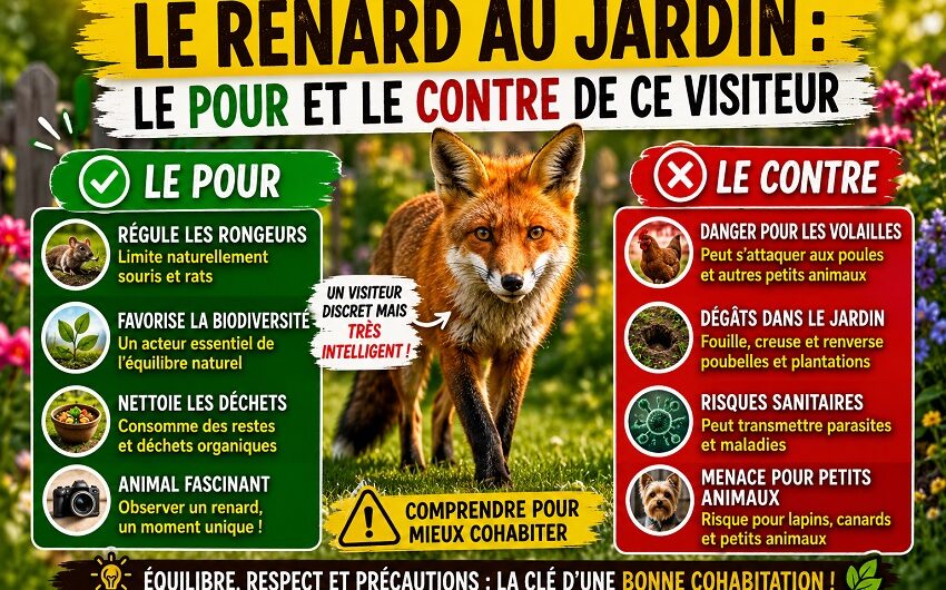 Le renard au jardin